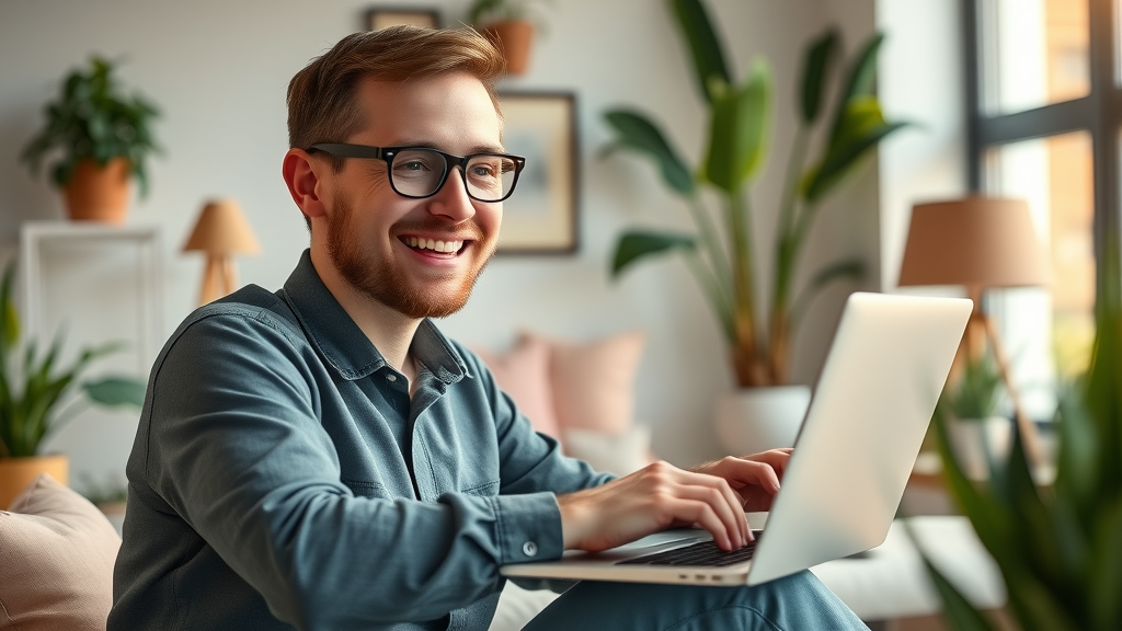 Digital marketer customizing email campaign on laptop for business sale marketing strategies