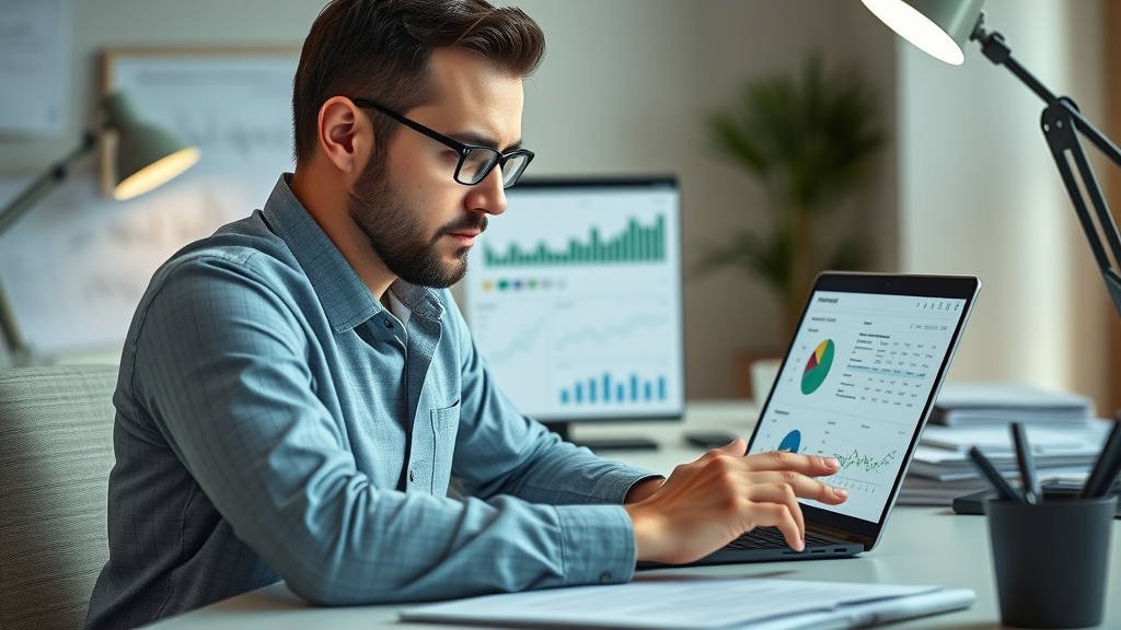 profitable business for sale analyst reviewing financial data cash flow