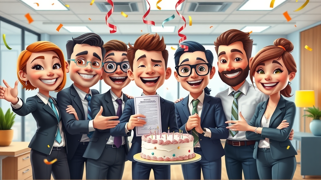 business team celebrating after signing selling a business agreement