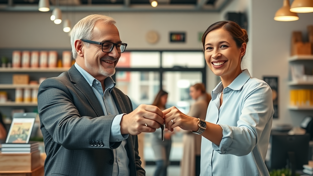 Transition between old and new business owner during business sale process