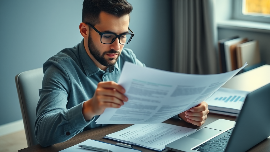 buying a business - business professional reviewing documents and purchase agreements
