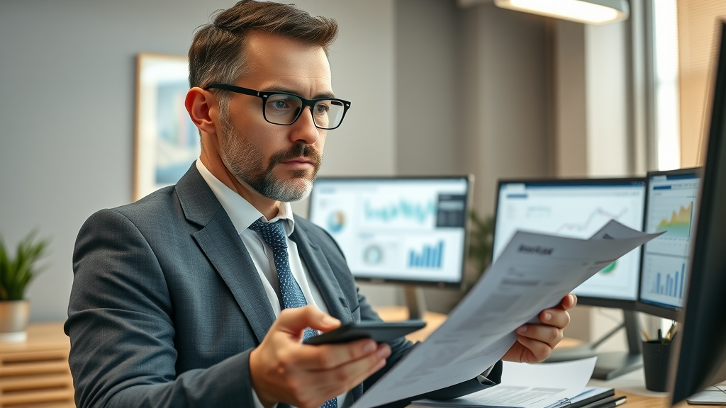 methodical business broker calculating business valuation, business brokers