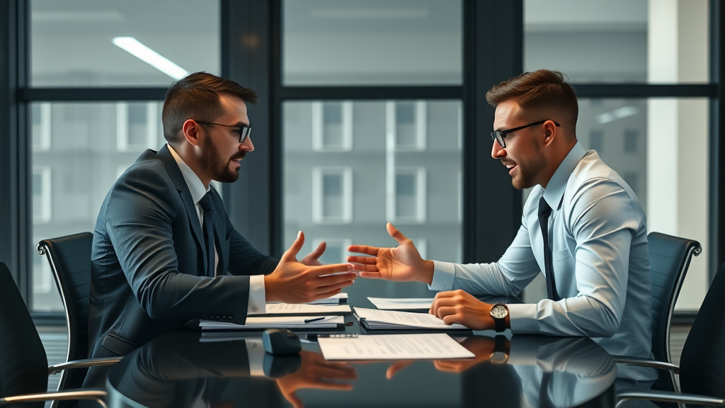 savvy business acquisition negotiators at negotiation table