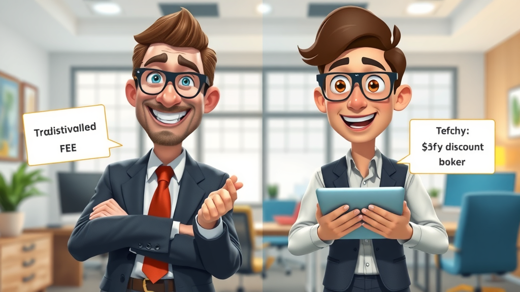 full-service vs discount broker fee side-by-side comparison real estate