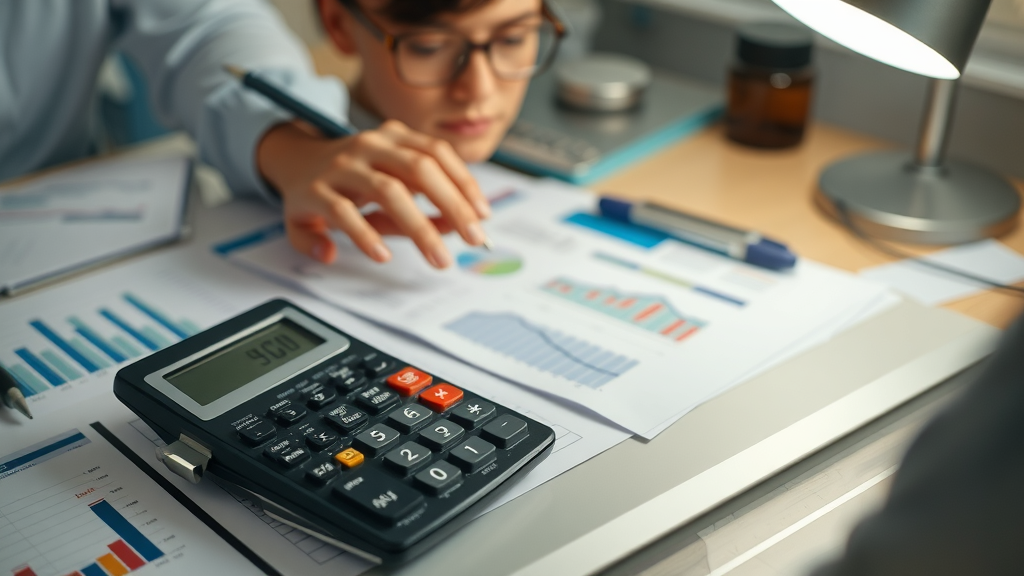 business valuation - spreadsheet, calculator, and financial reports for company valuation