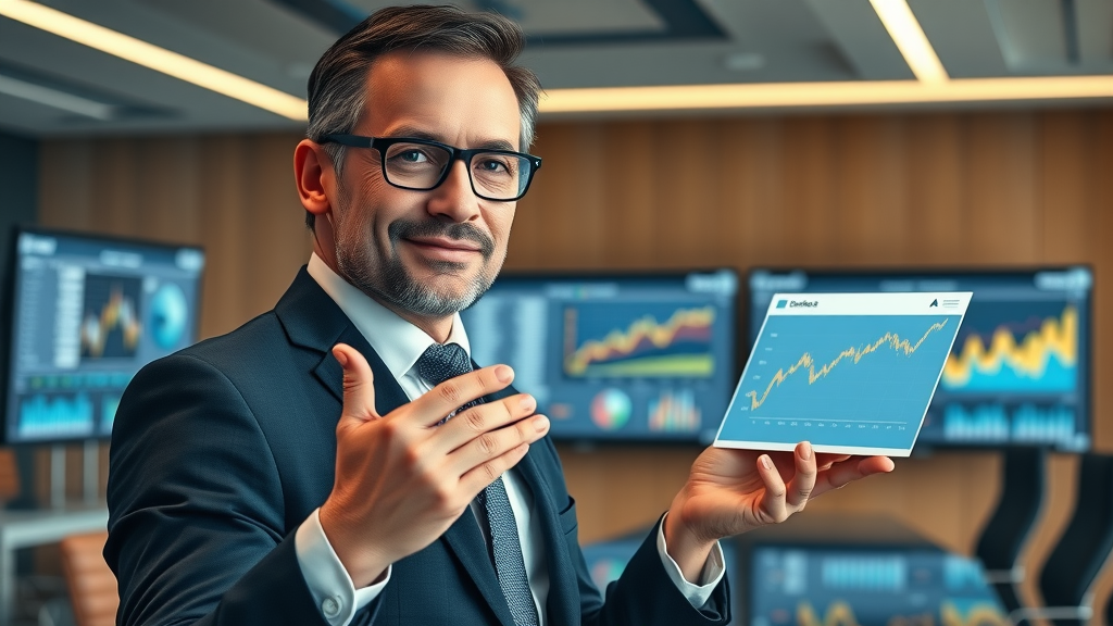 Business valuation data presented visually for selling a business in a boardroom.