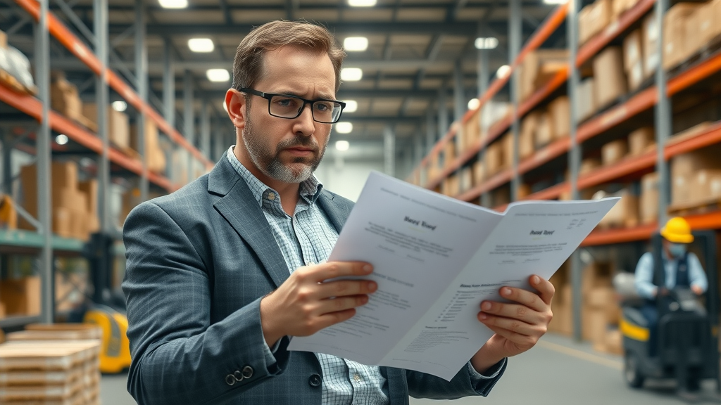trade war 2025 warehouse business owner stressed over supply chain disruption, inventory shortages