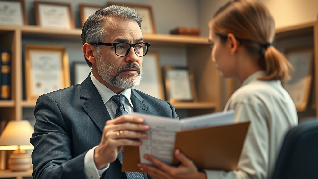 savvy attorney advising new buyer on LLC, legal structures, and business acquisition documents