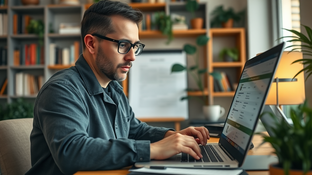 businesses for sale listings - executive browsing online small business opportunities