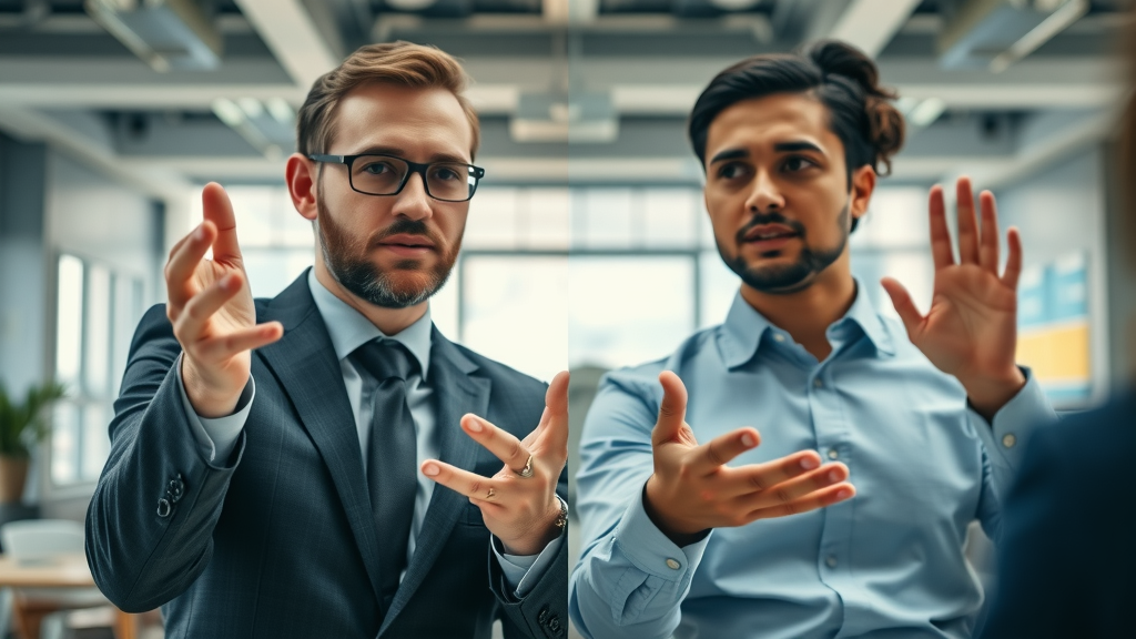 Comparison of a business transfer agent and business broker interacting with clients, highlighting key differences in business transfer responsibilities