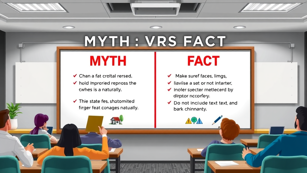 broker fee percentage myths vs facts real estate misconceptions icons