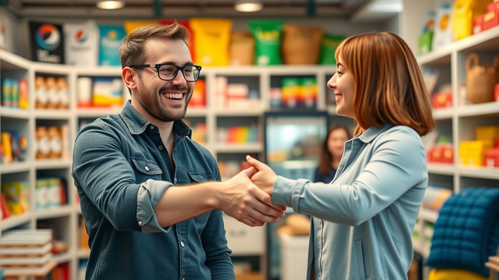 small business acquisition owner welcoming new partner