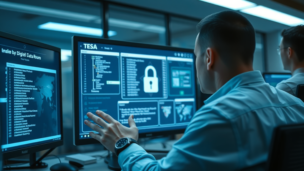 Secure digital data room for business sale due diligence