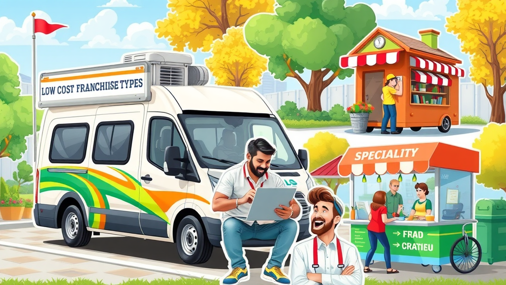 low-cost franchise business, mobile service franchise, home-based franchise, specialty food kiosk, franchise for sale business opportunity