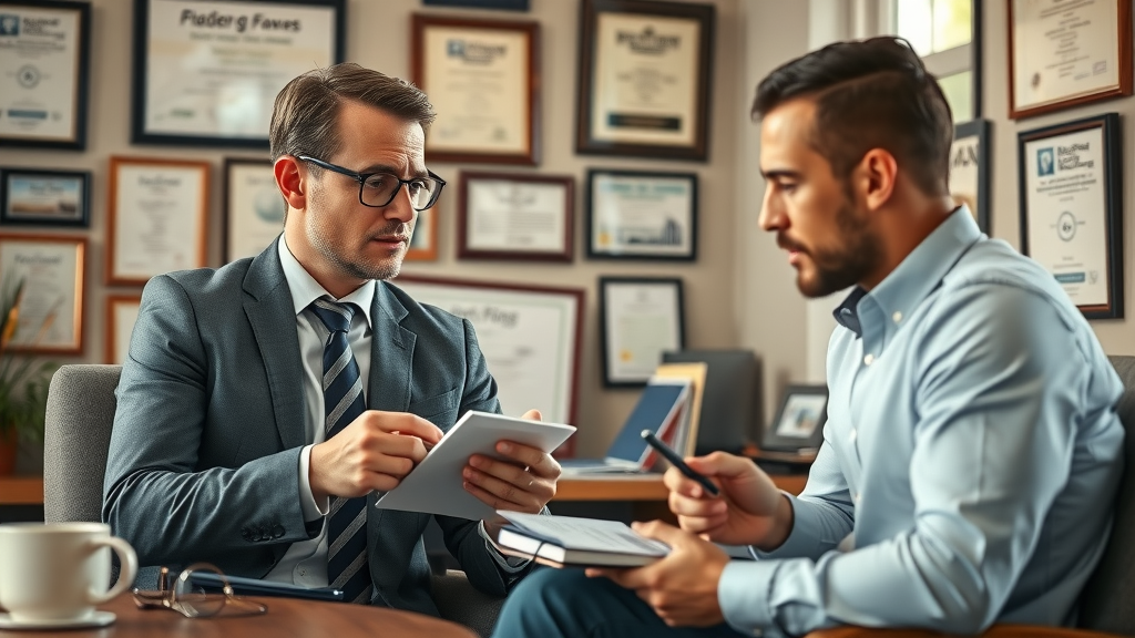 business owner interviewing a business broker, evaluating credentials, business broker, business sales, choice business broker