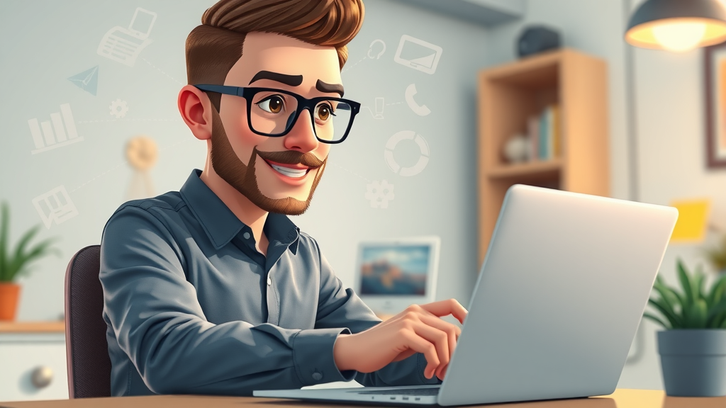 Digital entrepreneur at stylish modern home office brainstorming latest small business ideas