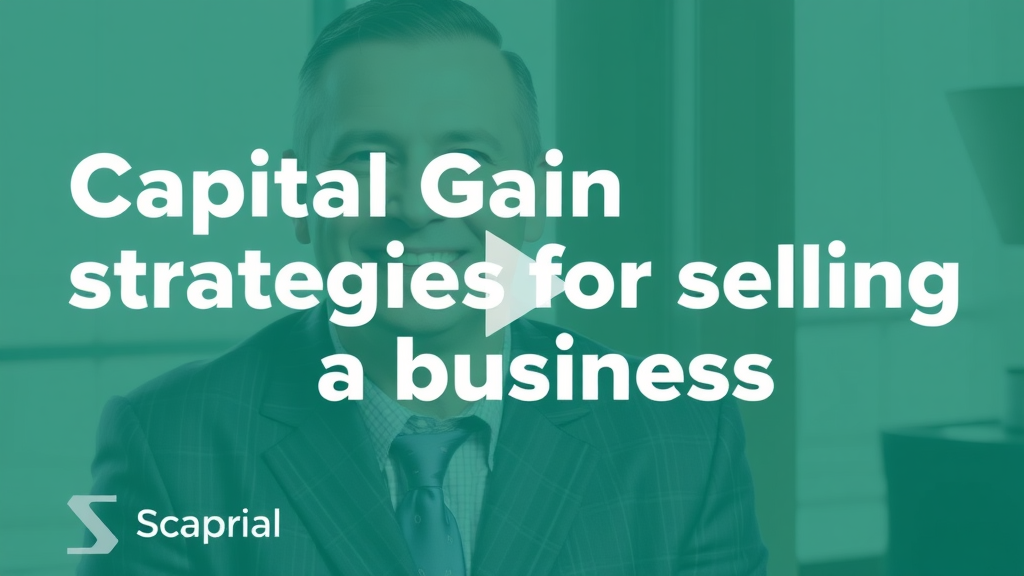 Video tutorial: Capital gain tax strategies for selling a business