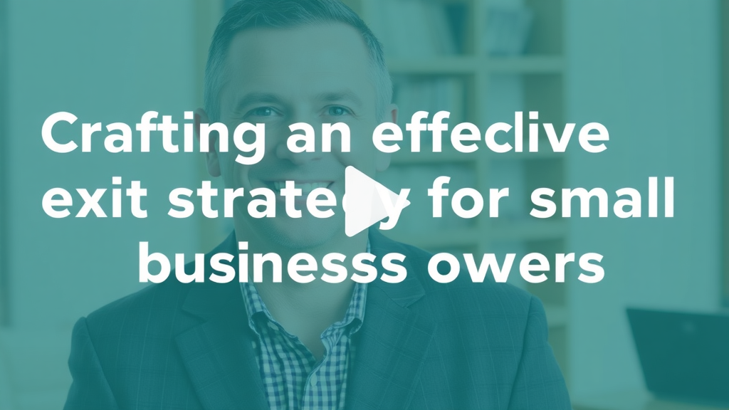Video: Crafting an effective exit strategy for small business owners