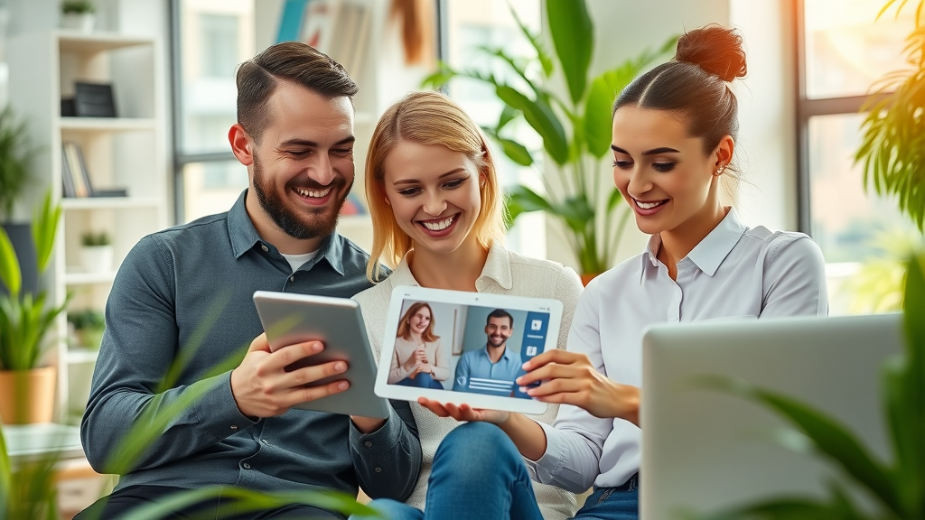 business owners reviewing buyer profiles selling a business