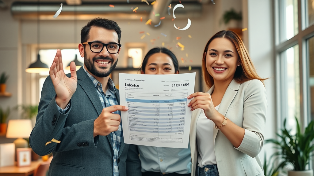 profitable business for sale happy owner team celebrating cash flow milestone