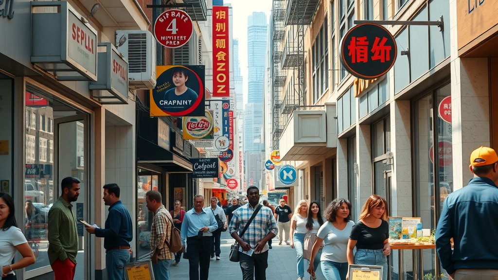 business for sale dynamic city street diverse storefronts retail high foot traffic