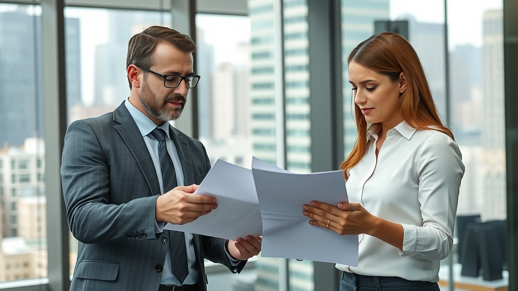 business broker consulting with business buyers in a modern office environment, business brokers