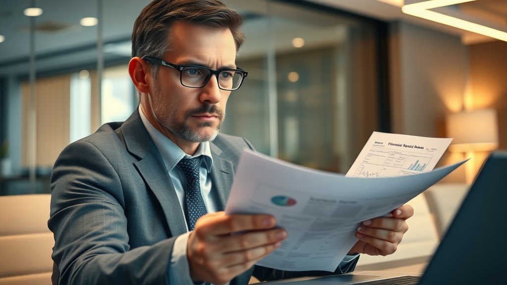 business acquisition due diligence financial analyst reviewing reports